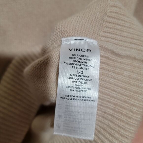 Vince Cashmere Drop Shoulder Mock Neck - Picture 7 of 8
